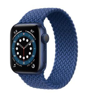 NEW BLUE Braided Solo Loop For Apple Watch